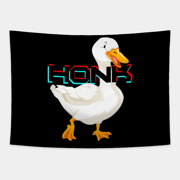 Honk Goose Simple Tapestry by Ubold