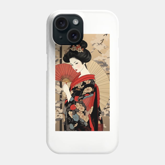 Oiran, Oiran Phone Case by Ikonno