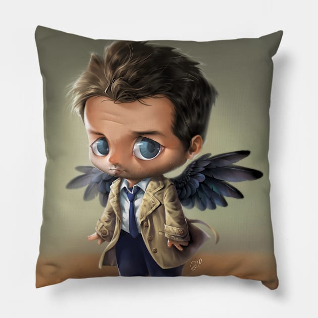 Little Castiel Pillow by GioGui