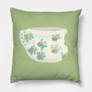 Cabbage Rose Chamber Pot Pillow