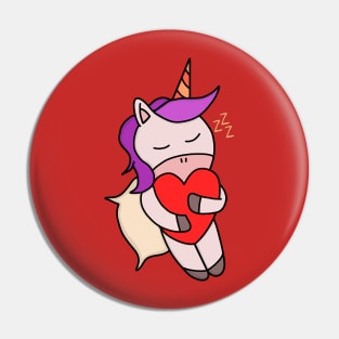 Unicorn sleeping in love Pin