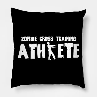 Zombie Athlete White Pillow