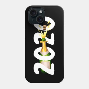 2020 New Years Wine Popping Phone Case