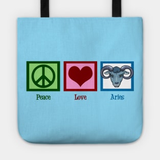 Peace Love Aries Tote