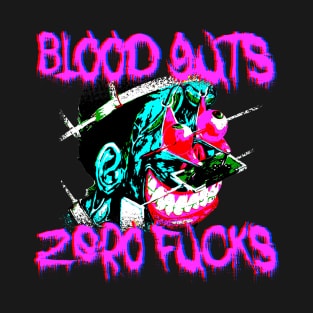 Blood Guts I Give Zero Fucks Gore Horror Art T-Shirt