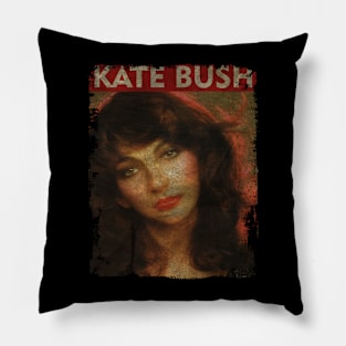 TEXTURE ART- Kate Bush - RETRO STYLE 3 Pillow