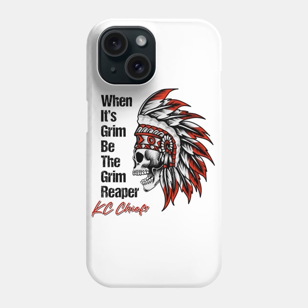 When it's Grim, be the Grim Reaper Phone Case by fineaswine