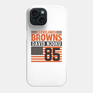 Cleveland Browns Njoku 85 American Flag Football Phone Case