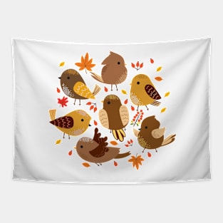 Cute Birds Tapestry