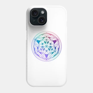 Flower of Life Mandala - Festival Gear - Psychedelic and Spiritual Artwork Phone Case