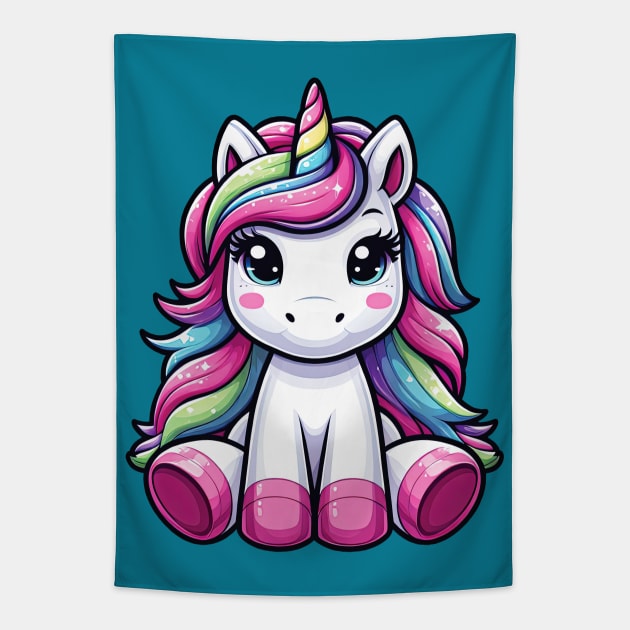 Unicorn S01 D11 Tapestry by Houerd