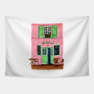 Pink Cafe - Paris Tapestry