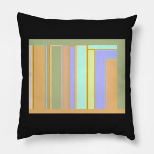 Summer Sorbet, terracotta peach sage green aqua periwinkle lavender blue Pillow