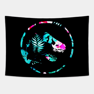 Youth Adult Floral Jurassic Park Tapestry