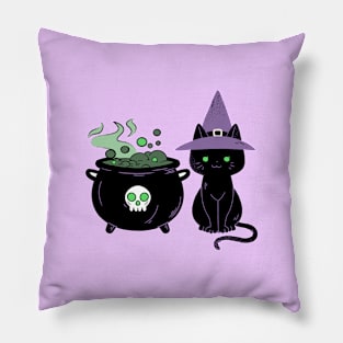 Witch Cat Pillow