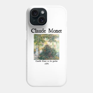 Camille Monet in the garden Phone Case