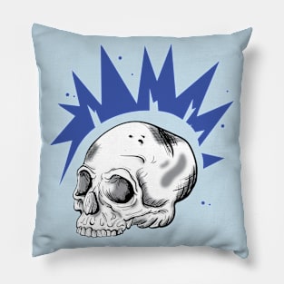 Rebel Head in Blue Pillow