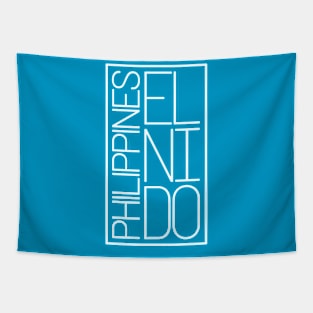 El Nido Philippines Traveler Typography Diver Paradise Gift Tapestry