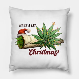 Have a Lit Christmas Pillow