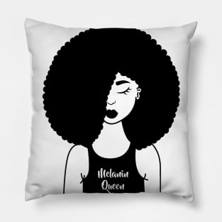 Melanin queen art Pillow