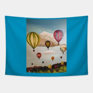 Hot Air Balloons Over New Mexico Tapestry