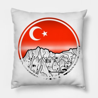 Cappadocia Turkey Cave Houses Pillow