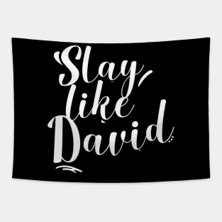 Slay Like David Religious Christianity Tapestry