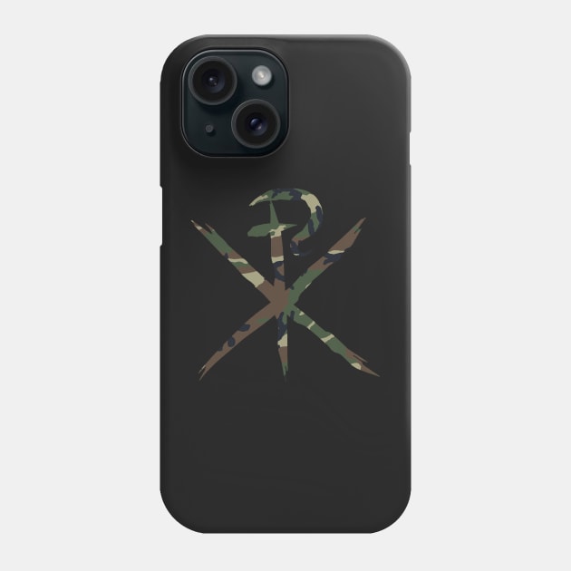 Camouflage Chi Rho Phone Case by thecamphillips