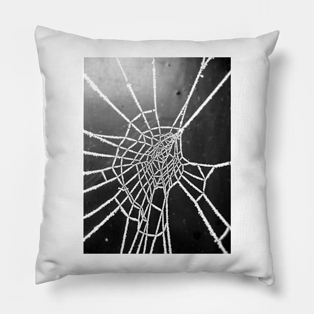 Spider Lace 4 Pillow by shiro