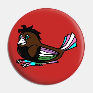 Genderqueer Pride Bird Pin