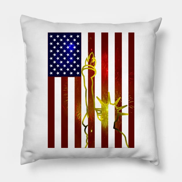 Flag of Liberty Pillow by DavinciSMURF