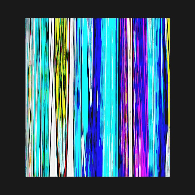 Blue Abstract Stripes 606 by Korey Watkins