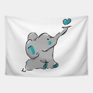 Cute Elephant Tapestry