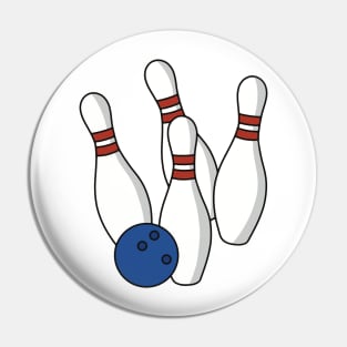 Bowling Ball and Pins Pin