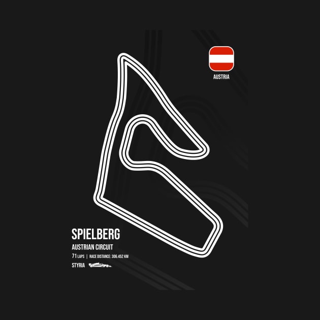 Austrian Race Track (B&W) by RaceCarsDriving