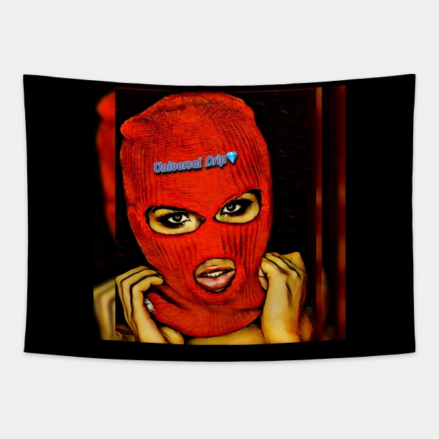 Red Goonette💋 Tapestry by Universal Drip