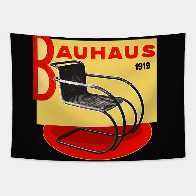 Bauhaus Avant-garde art school! Modernist armchair. Tapestry by Marccelus