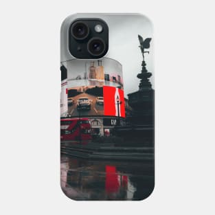 Rainy Piccadilly Circus - London Phone Case