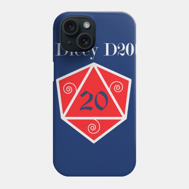 Dicey D20 Logo Phone Case by DiceyD20Pod