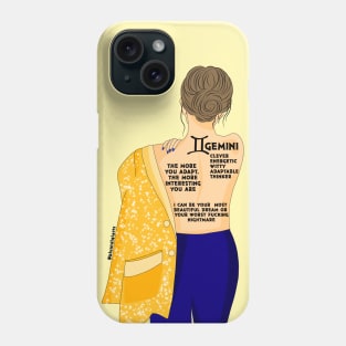 Gemini zodiac Phone Case