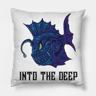 Into The Deep Anglerfish Pillow