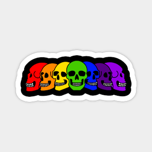 Pride Skulls Gay Magnet