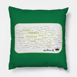 Hallmark Christmas Word Cloud Pillow