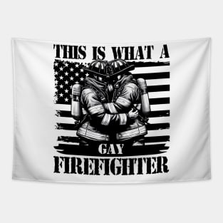 This is What a Gay Firefighter Looks Like LGBT Pride Tapestry