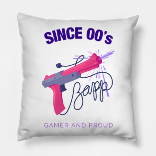 Since 2000s Gamer and Proud - Gamer gift - Retro Videogame Pillow