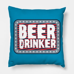 Beer Drinker #2 Pillow