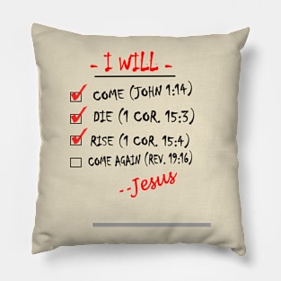 Jesus's To Do List Pillow