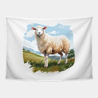 White Sheep Tapestry