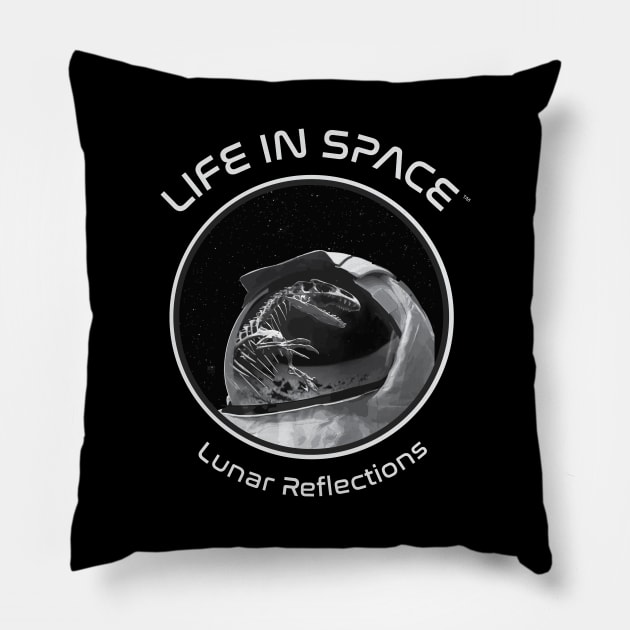 Life in Space: Lunar Reflections Pillow by photon_illustration