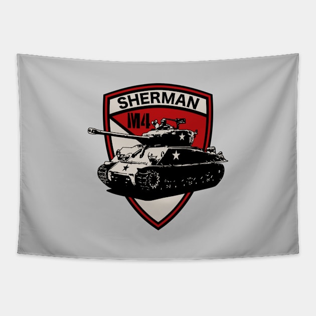 M4 Sherman Tank Tapestry by TCP